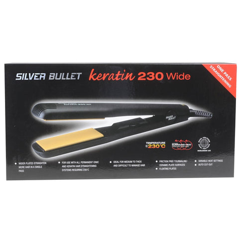 Silver Bullet Keratin 230 Ceramic Hair Straightener - 38mm Wide Plate