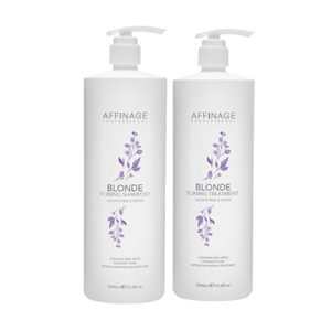 Affinage Blonde Toning Shampoo & Treatment 1L Duo