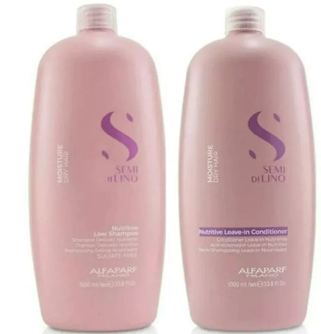 Alfaparf Semi Di Lino Nutritive Low Shampoo 1 Litre And Conditioner 1 Litre