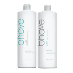 Bhave Nourish Shampoo and Conditioner 1L Duo