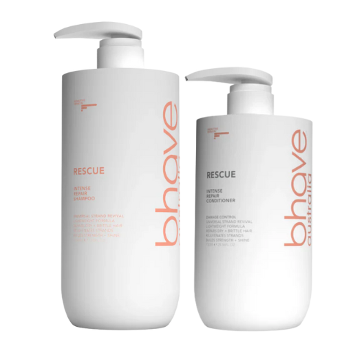 Bhave Rescue Shampoo 1L and Conditioner 750ml Duo
