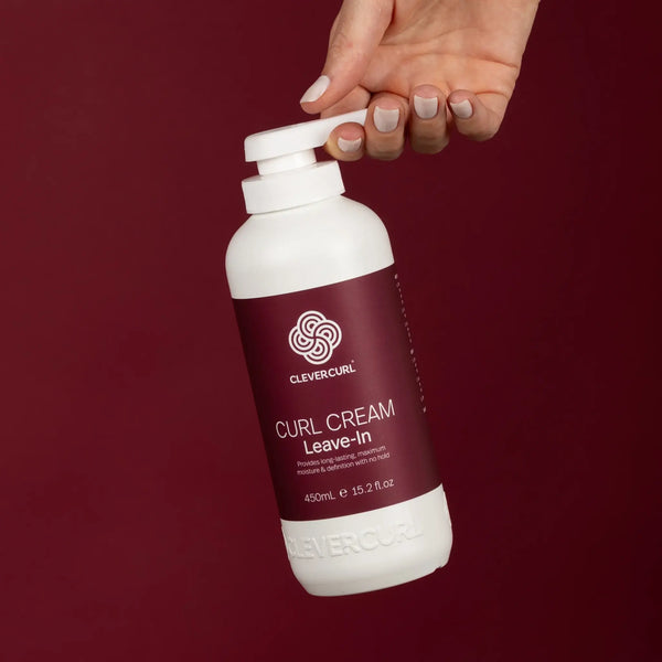 Clever Curl Cleanser and Rich Conditioner 450ml + Curl Cream (3pc)