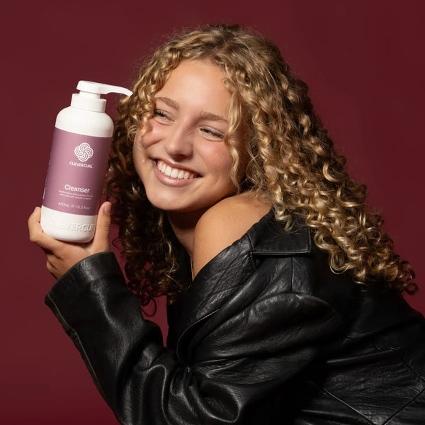 Clever Curl Cleanser and Rich Conditioner 450ml + Curl Cream (3pc)