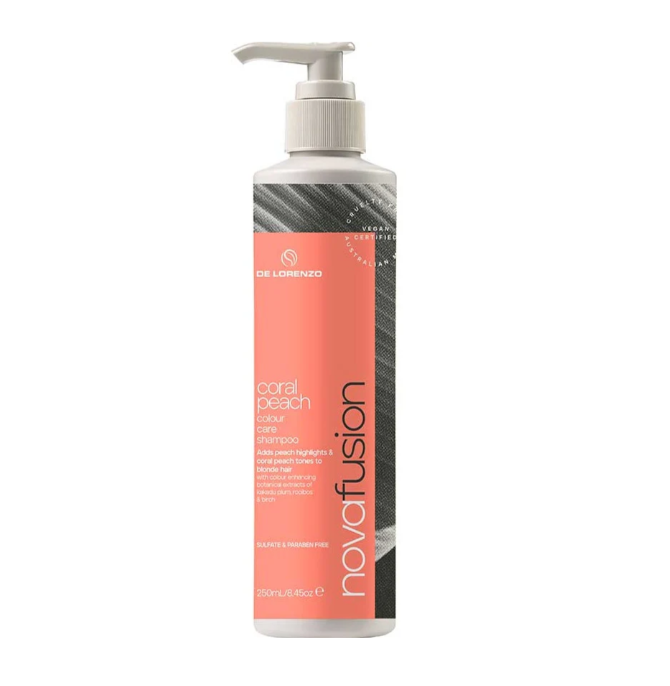 De Lorenzo Novafusion Colour Care Shampoo - Coral Peach