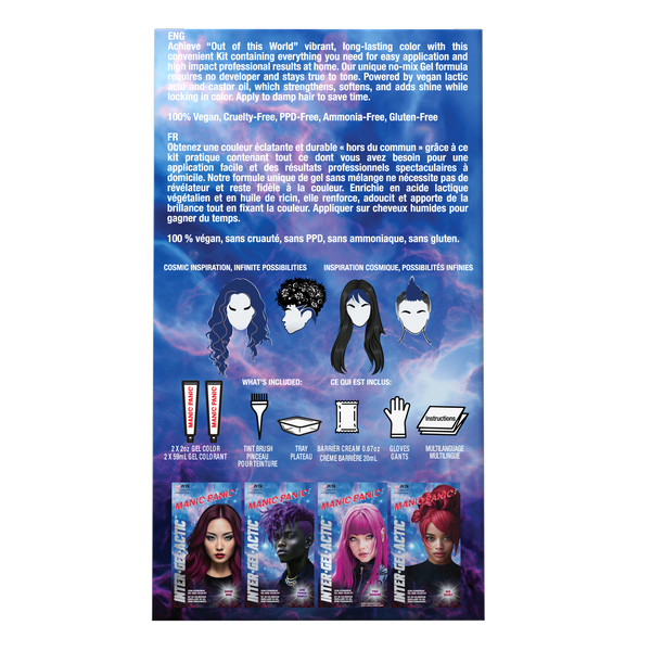 Manic Panic Celestine Blue Inter-GEL-Actic Hair Color Kit