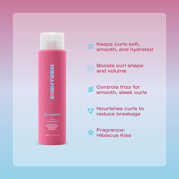 E18HTEEN Be Poppin' Curl Duo Pack 375ml