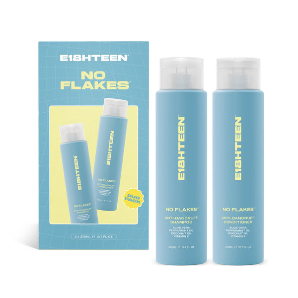 E18HTEEN No Flakes Anti-Dandruff Duo Pack 375ml