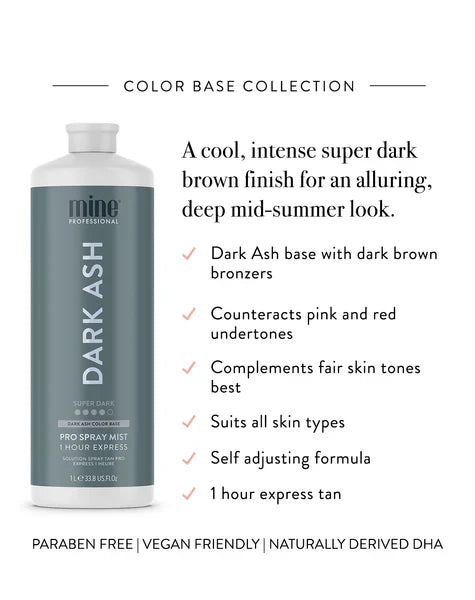 MineTan Dark Ash Pro Spray Mist