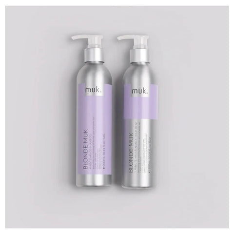 MUK Blonde Muk Toning Shampoo & 1 Minute Treatment Duo 300ml