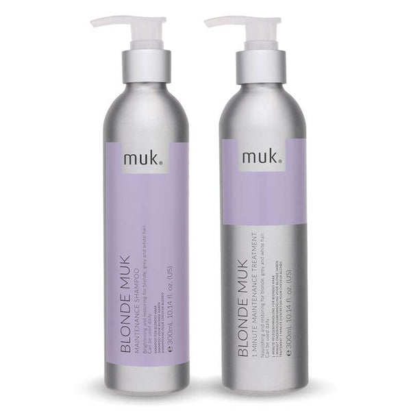 MUK Blonde Muk Toning Shampoo & 1 Minute Treatment Duo 300ml