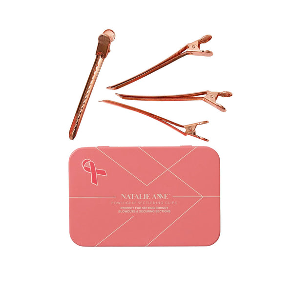 Natalie Anne PowerGrip Sectioning & Blowout Clips 15 Pack – Rose Gold