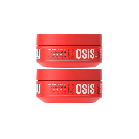 Schwarzkopf OSiS+ Flexwax Ultra Strong Cream Wax For Unlimited Styles 85ml Twin Pack