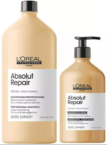 L'Oreal Professionnel Absolut Repair Shampoo 1500ml & Conditioner 750ml Duo