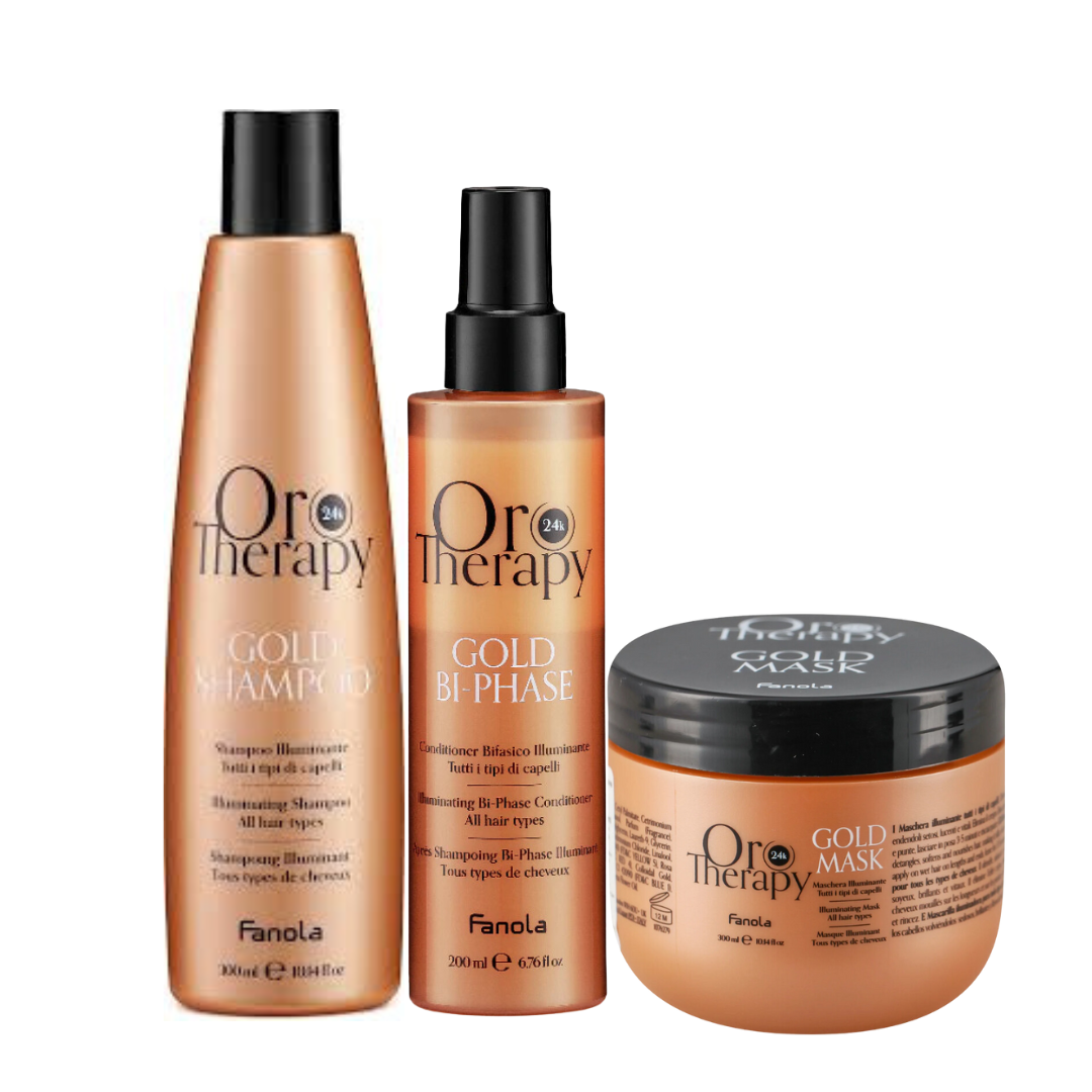 Fanola Orotherapy Gold Illuminating Trio Pack