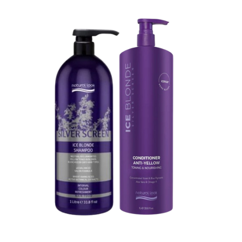 Natural Look Silver Screen 1Lt Shampoo & Conditioner Duo