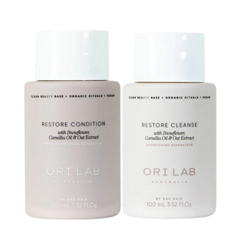 ORI Lab Restore Cleanse And Calm 100ml Travel Duo