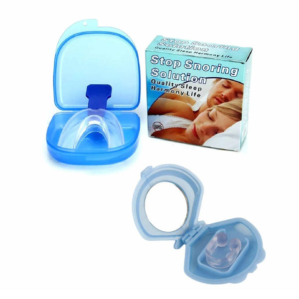 Social Hike Mouthguard + Nose Clip Anti Snoring Sleep Aid Breathing Device
