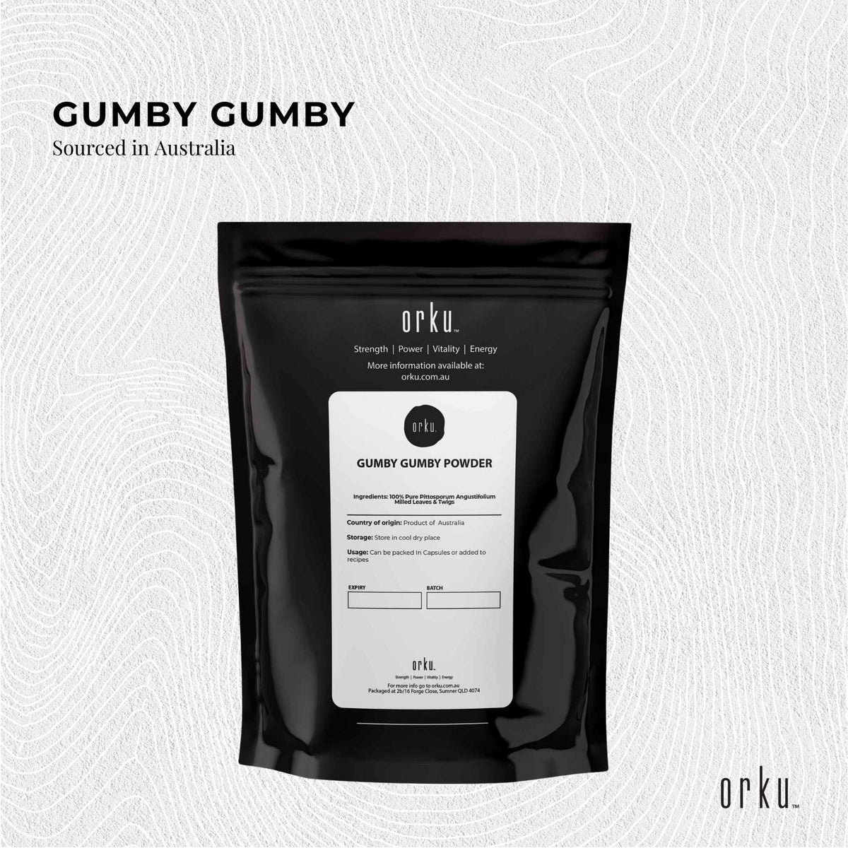 1Kg Gumby Gumby Pure Powder - Gumbi Aboriginal Plant Pittosporum Angus ...