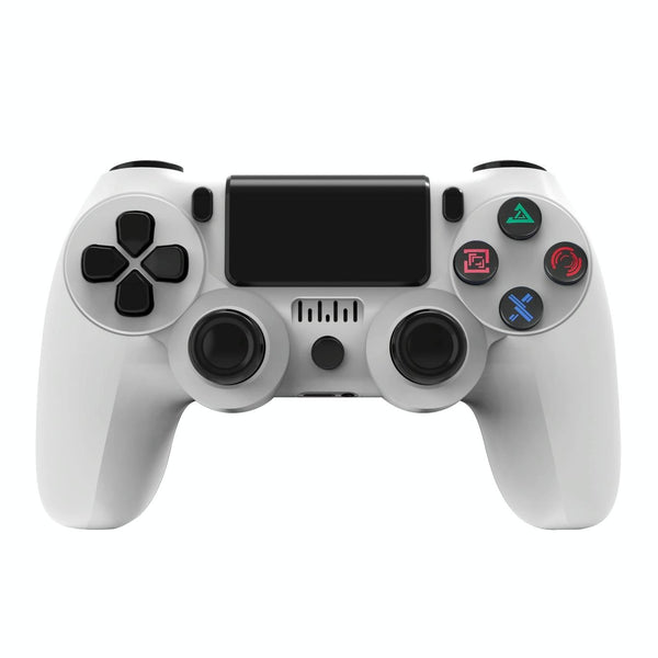 Wireless Bluetooth Game Controller for Ps4 with Dual Vibration and Light Strip - Fire Ghost