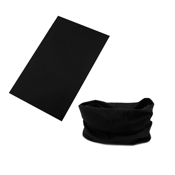 Seamless Tube Bandana Head Scarf Face Cover Mask Gaiter Ski Snow in Black