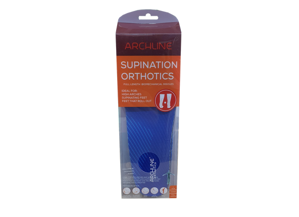 Archline Supination Orthotic Insoles - Full Length (Unisex) Plantar Fasciitis High Arch - Euro 42