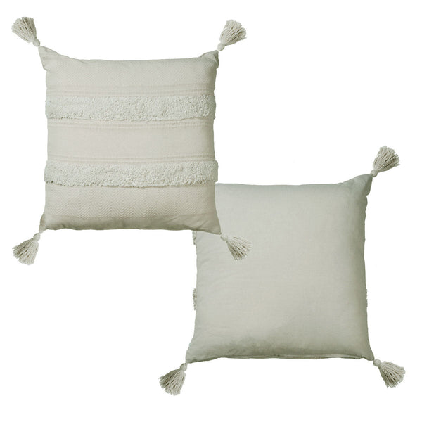Accessorize Indra Cotton Cushion Cover Grey - Health &