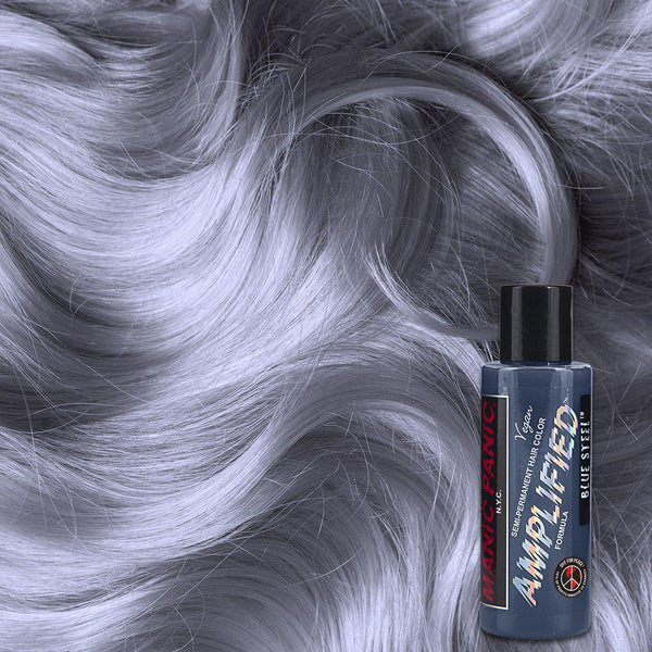 Manic Panic Blue Steel Amplified Bottle - Semi-Permanent Hair Dye - 118ml