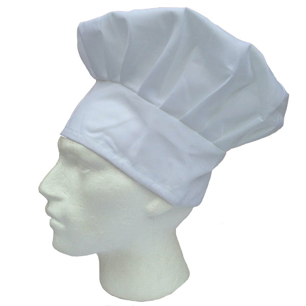 ADULT CHEFS HAT White Kitchen Cooking Baker Cap Chef Party