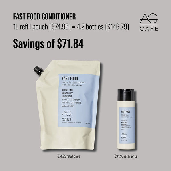 AG Care Fast Food Leave-On Conditioner 1L - Styling