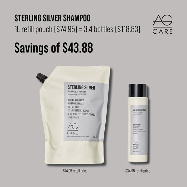 AG Care Sterling Silver Toning Shampoo 1L - Shampoo