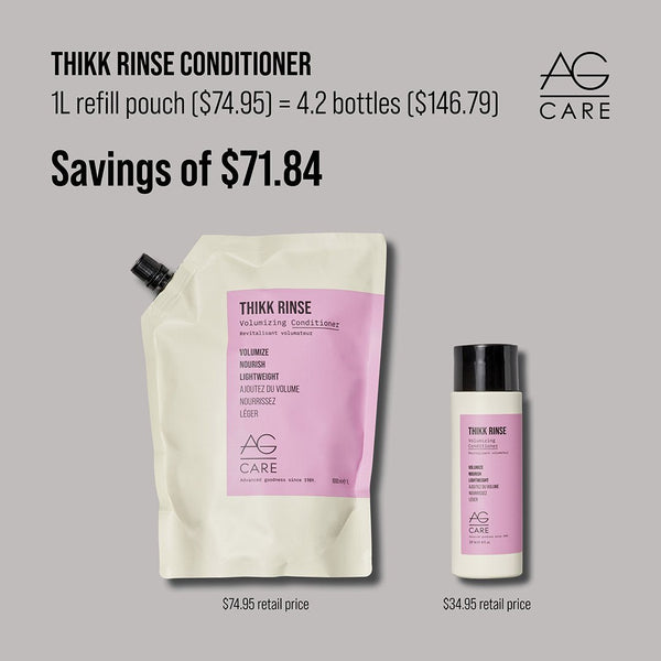 AG Care Thikk Rinse Volumizing Conditioner 1L - Conditioner