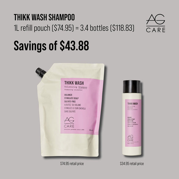 AG Care Thikk Wash Volumizing Shampoo 1L - Shampoo