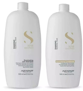 Alfaparf Semi Di Lino Diamond Illuminating Shampoo & Conditioner Duo 1000ml 1L