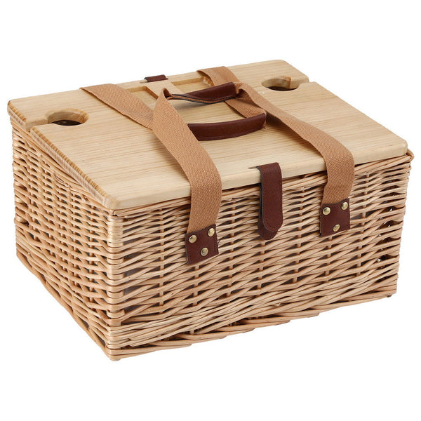 Alfresco 2 Person Picnic Basket Set with Table Blanket