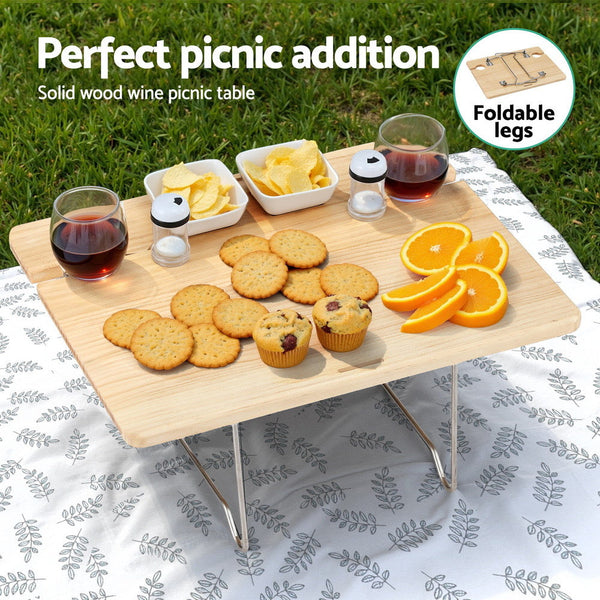Alfresco 2 Person Picnic Basket Set with Table Blanket