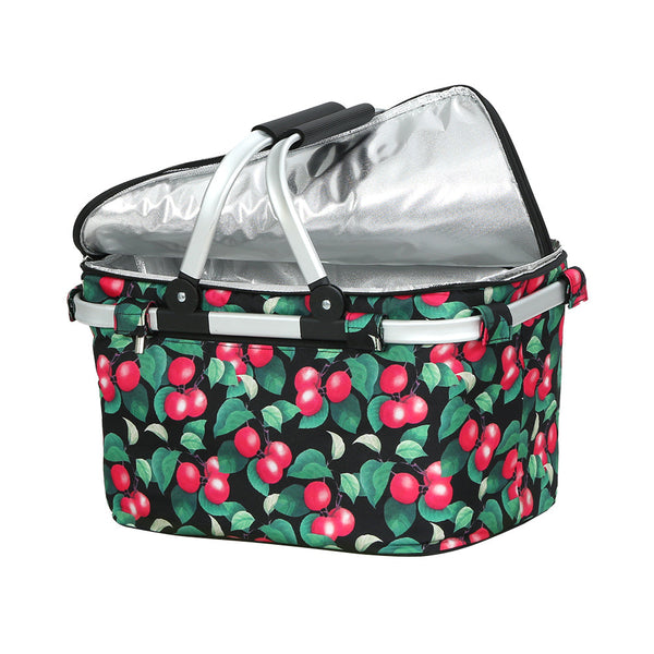 Alfresco Picnic Basket Folding Bag Hamper Insulated Storage