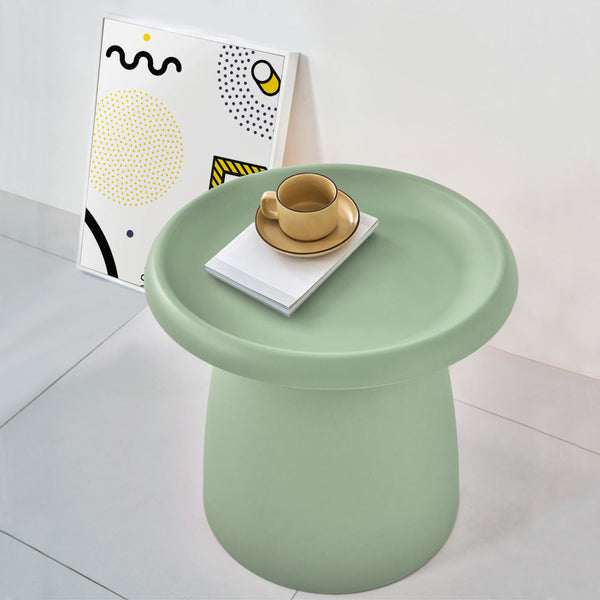 Artiss Coffee Table Round 52CM Plastic Green - Occasions >