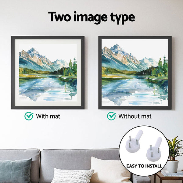 Artiss Photo Frame 2PCS Set Black - Home & Garden > Decor >
