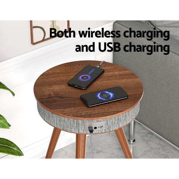 Artiss Smart Coffee Table Wireless Charging Bluetooth