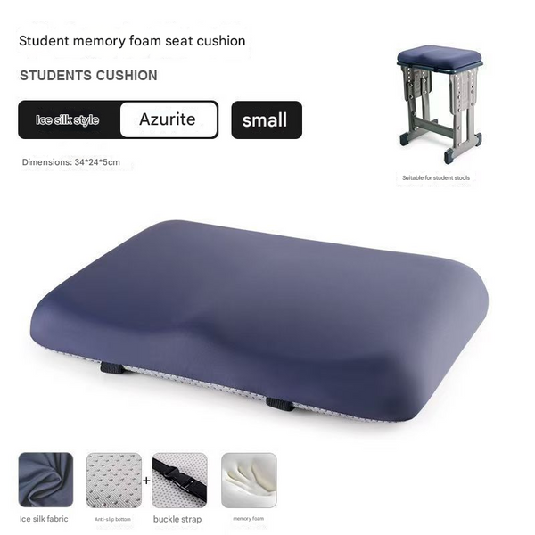 Azurite Ergonomic Memory Foam Student Seat Cushion –