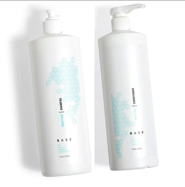 Base Moisture Shampoo & Conditioner Duo - 1 Litre - Shampoo