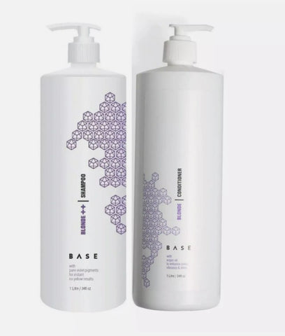 Base Blonde ++ Shampoo & Blonde Conditioner 1000ml 1L Duo