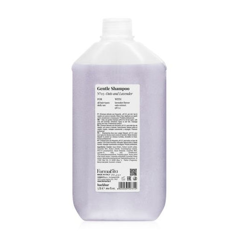 Backbar Gentle Shampoo No 3 Oats & Lavender 5L