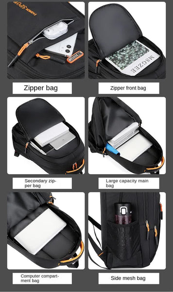 Black Large Capacity Business Backpack for Men and Women