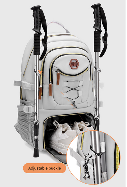 Black Stylish Large Capacity Backpack - Water-Resistant