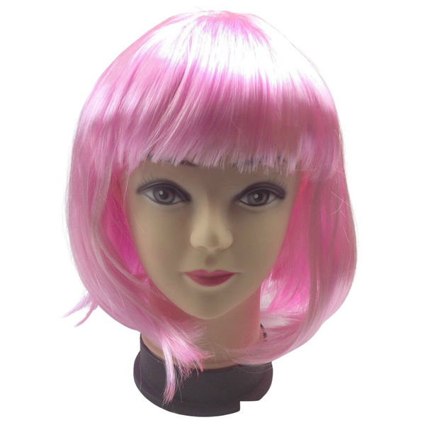 Bob Wig Costume Short Straight Fringe Cosplay Party Full