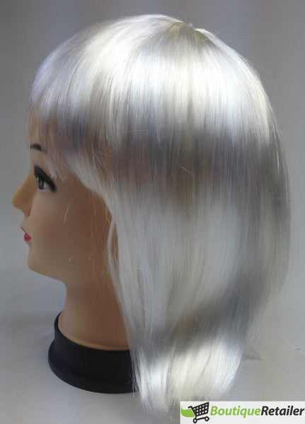 Bob Wig Costume Short Straight Fringe Cosplay Party Full