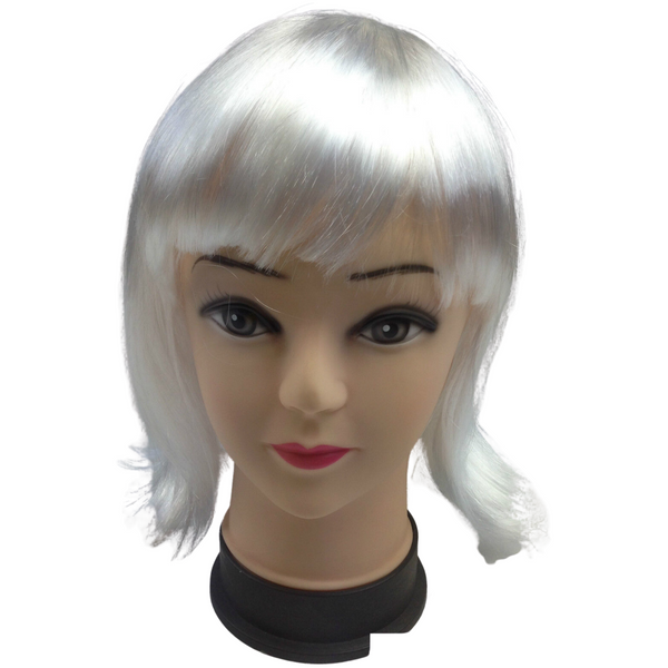 Bob Wig Costume Short Straight Fringe Cosplay Party Full