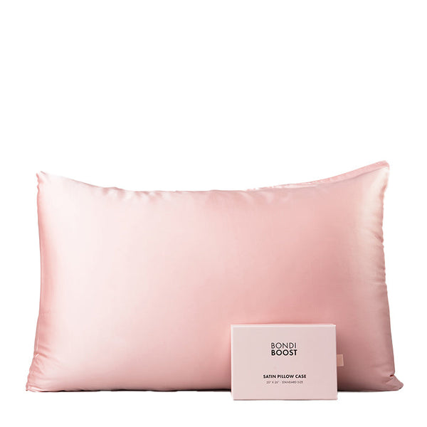 Bondi Boost Satin Pillow Case - Standard Size - Blush