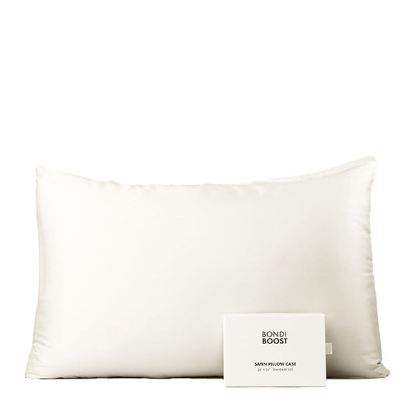 Bondi Boost Satin Pillow Case - Standard Size - Ivory